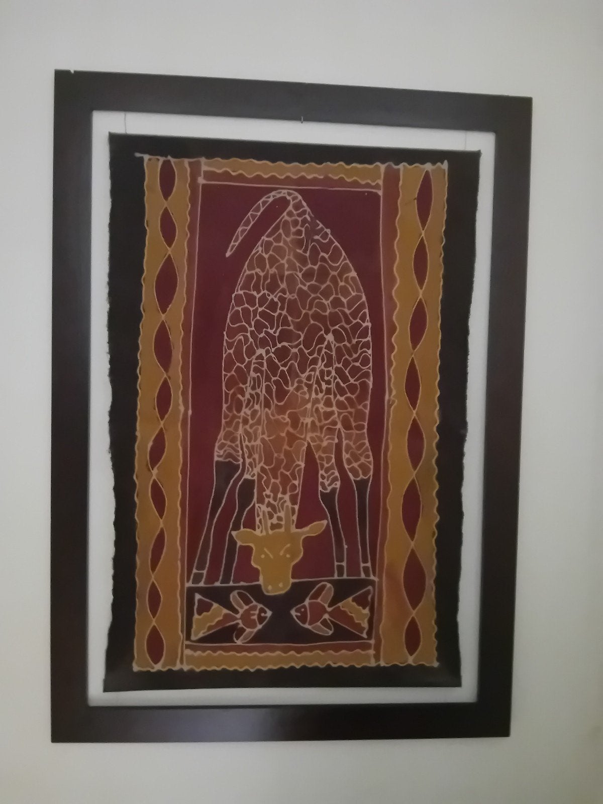 Batik, Ophalen, Schilderij