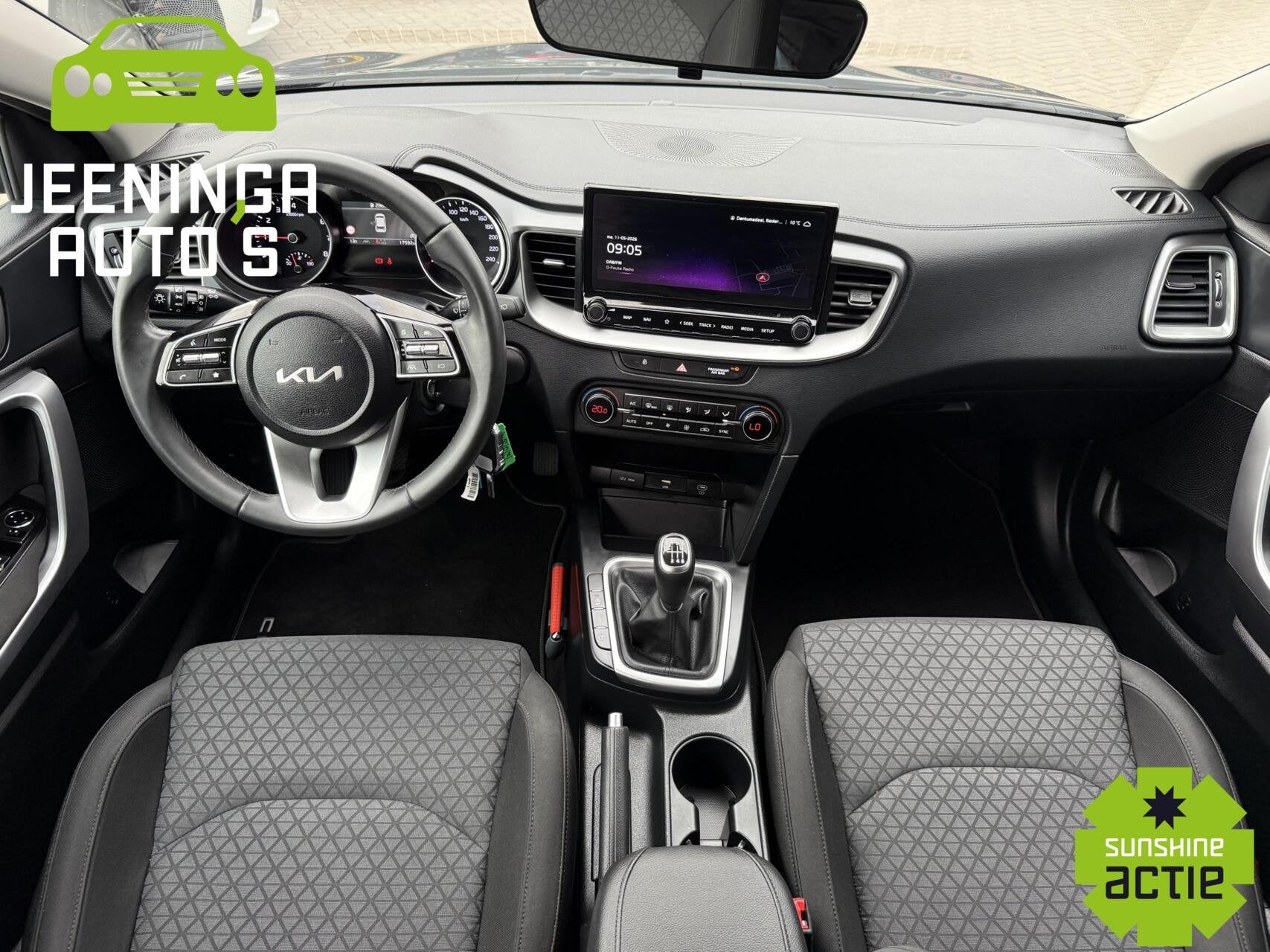Kia cee'd 1.0 T-GDi ComfortLine|Clima|Camera|Navi|ACC|NAP, Auto's, Kia, Stof, Gebruikt, Zwart, Origineel Nederlands