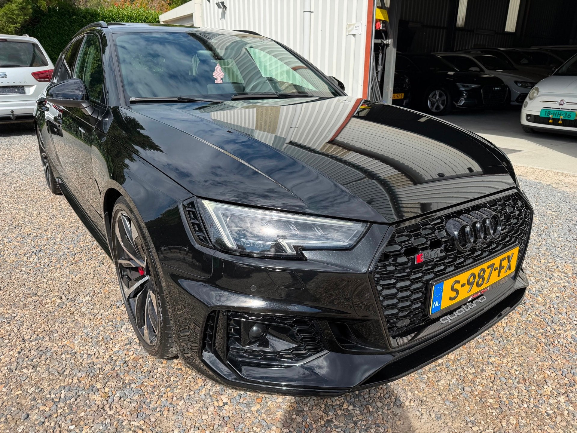 Audi A4 Avant 2.9 TFSI RS 4 quattro PANO.HUD.LEER.CLIMA.B&O., Automaat, Gebruikt, Zwart, Vierwielaandrijving