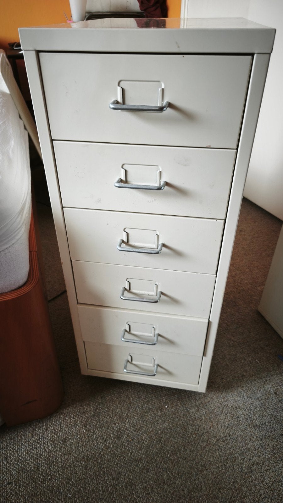 Metalen Ikea ladekastje, Huis en Inrichting, Ophalen, Minder dan 50 cm, Gebruikt, 5 laden of meer