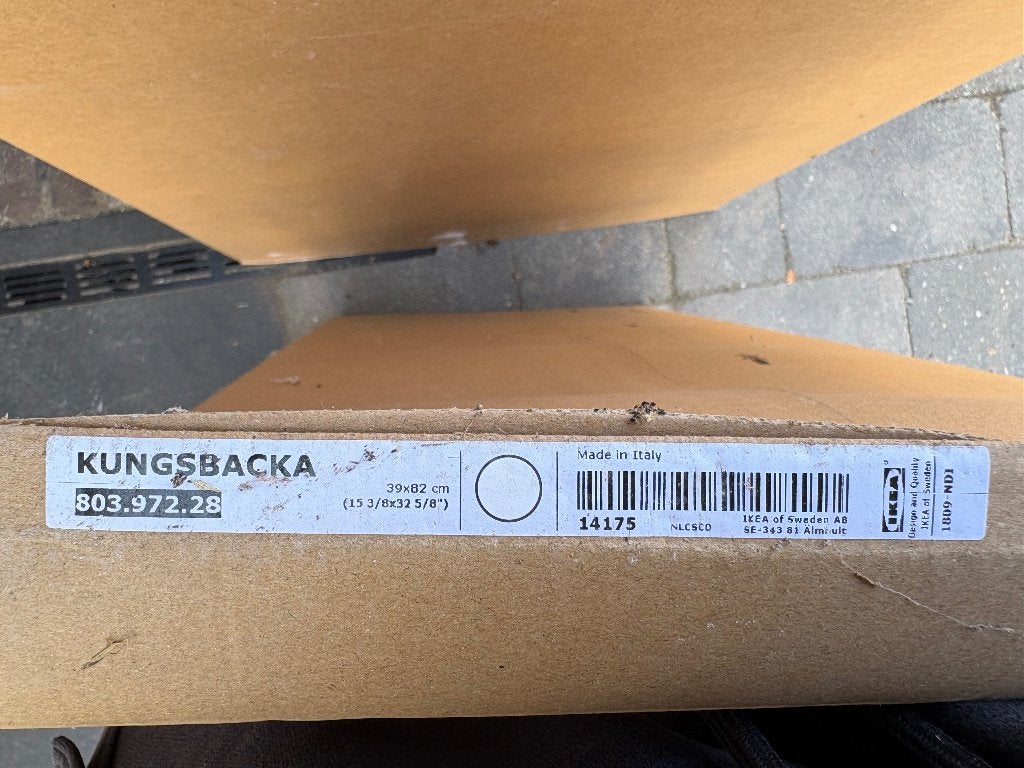 IKEA KUNGSBACKA afwerkpaneel 39  82 cm – gratis, Ophalen, Wit, 50 tot 100 cm, Zo goed als nieuw