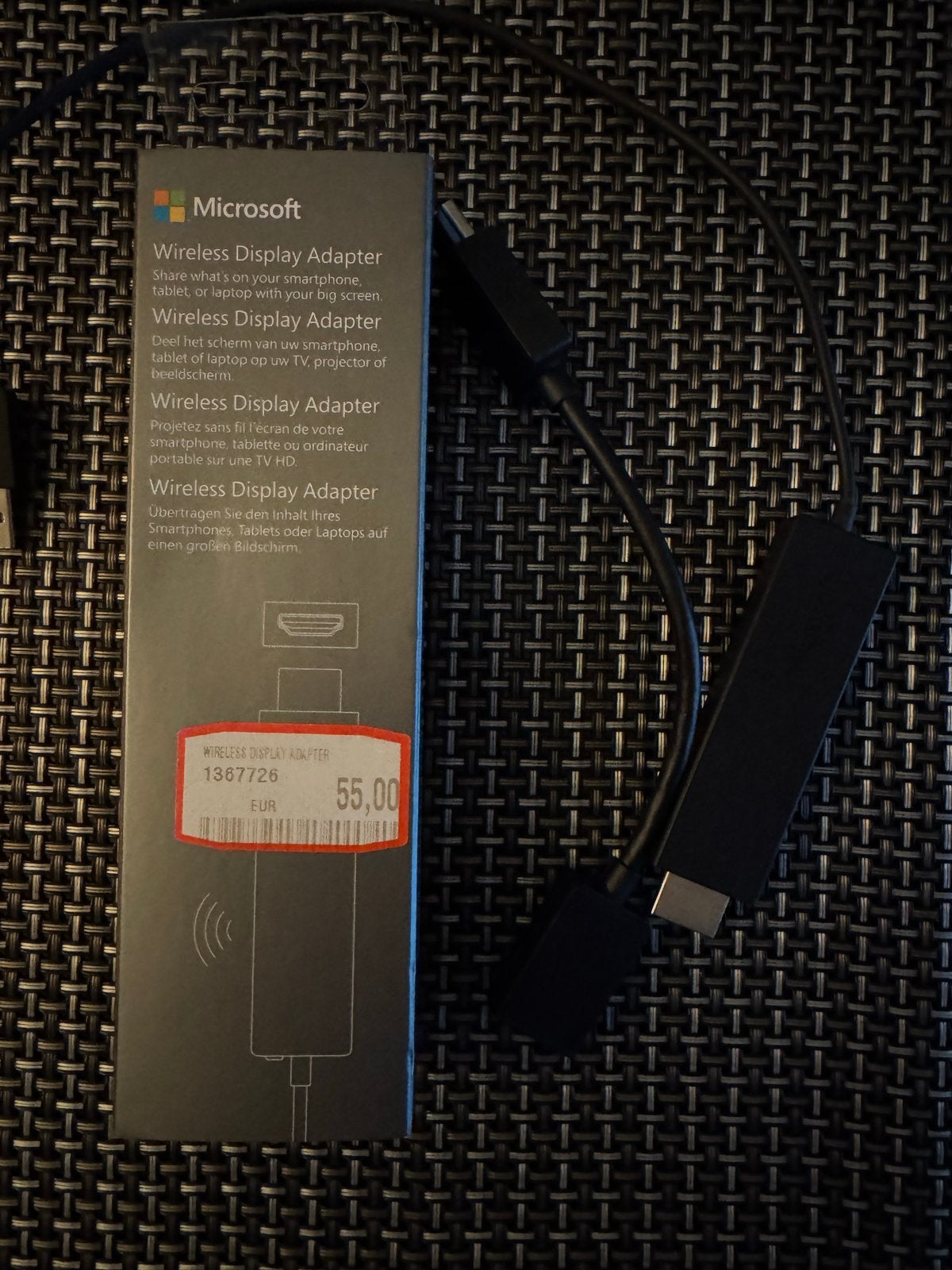 Microsoft Wireless Display Adapter, Ophalen of Verzenden, Zo goed als nieuw, Minder dan 2 meter, Overige kabels
