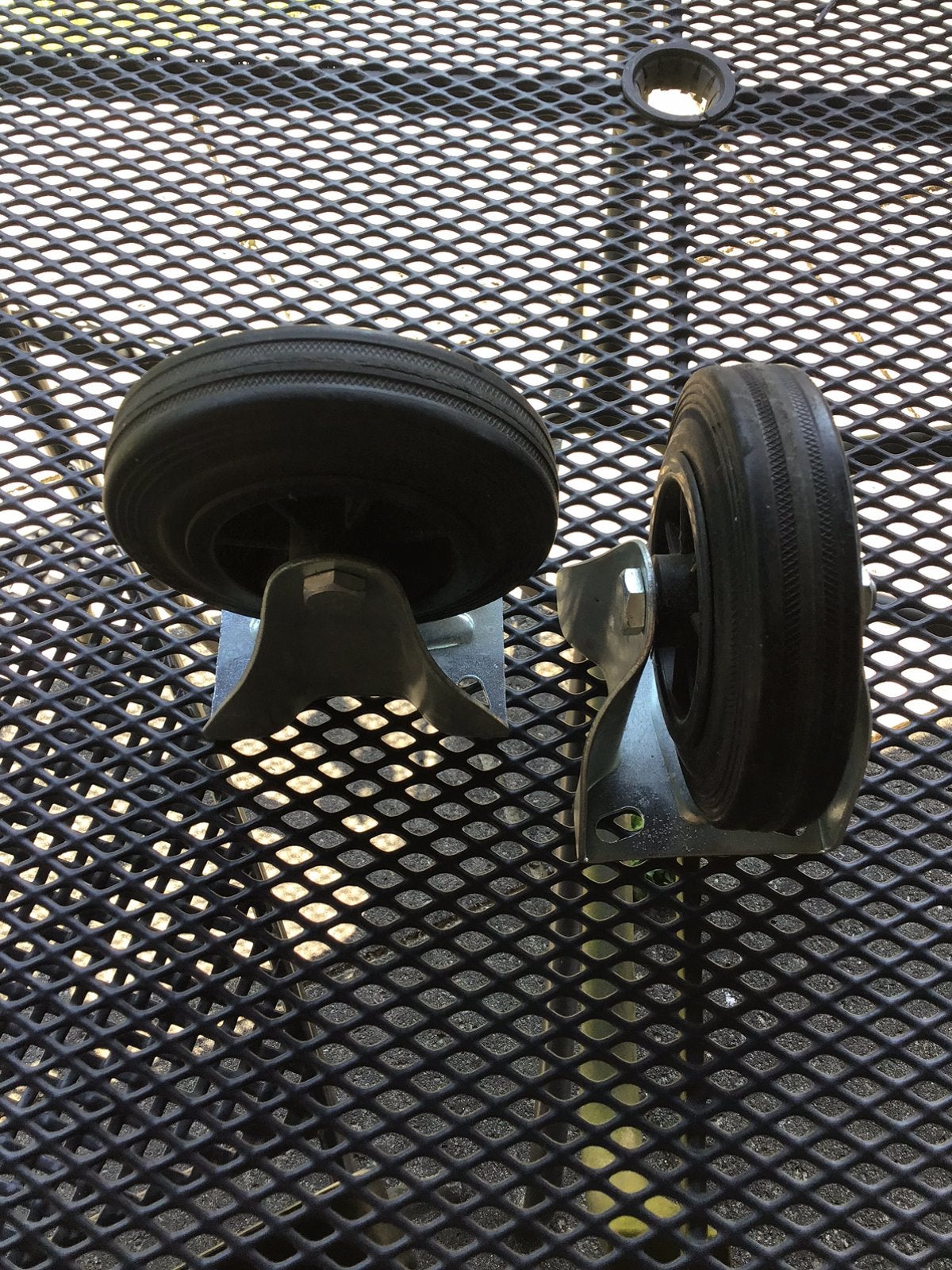 Transportbokwielen 125 mm max 120 kg - 2 stuks, Doe-het-zelf en Verbouw, Ophalen of Verzenden, Gebruikt