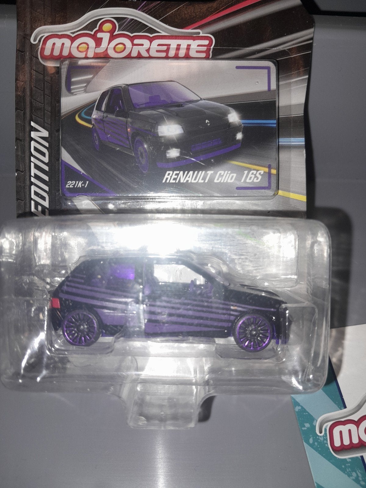 Majorette Renault Clio 16S-zwart/Paars - Nieuw in verpakki, Ophalen of Verzenden, Nieuw