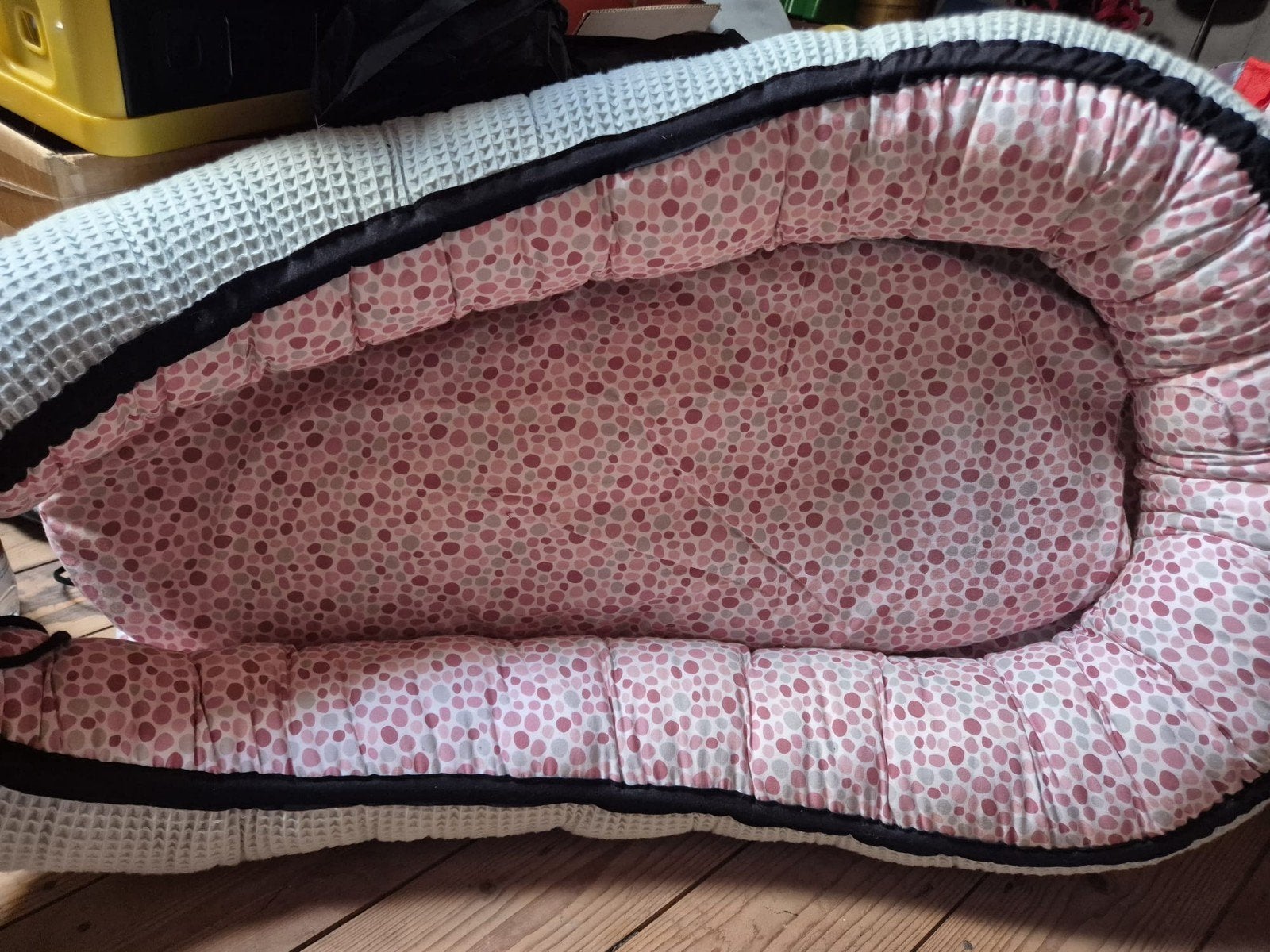 Babynestje met matrasje en laken - mintgroen, wit, rood, Ophalen of Verzenden, Gebruikt