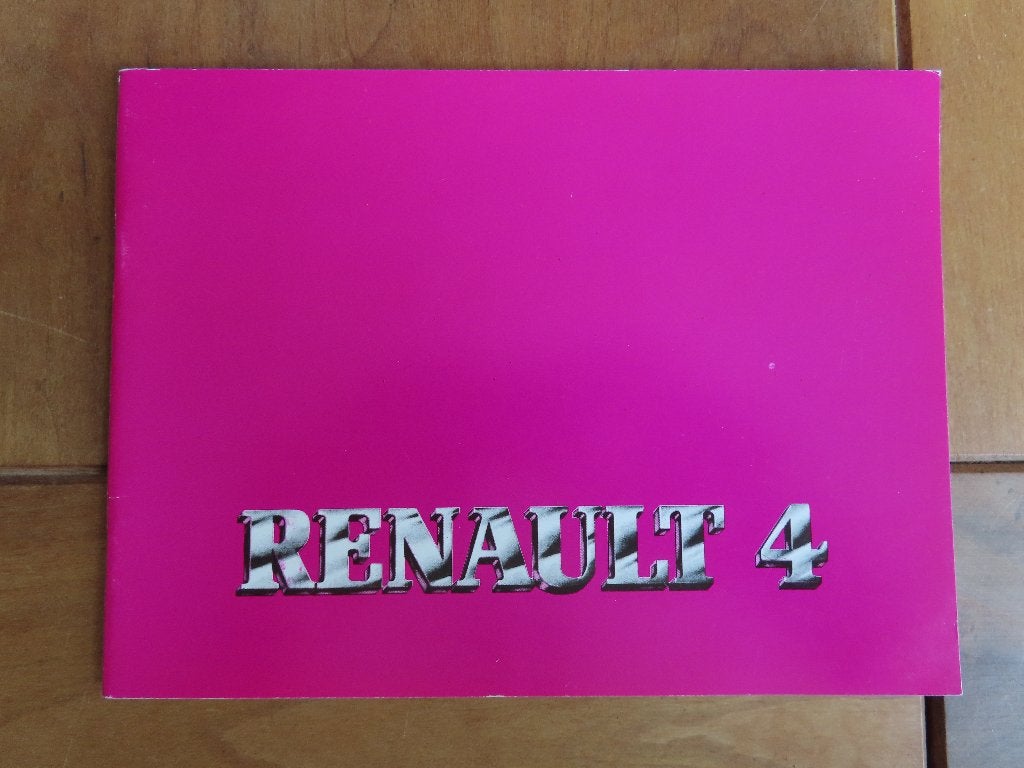 Nieuw instructieboek Renault 4, Renault 4 F4, 4 F6 1983, Ophalen of Verzenden