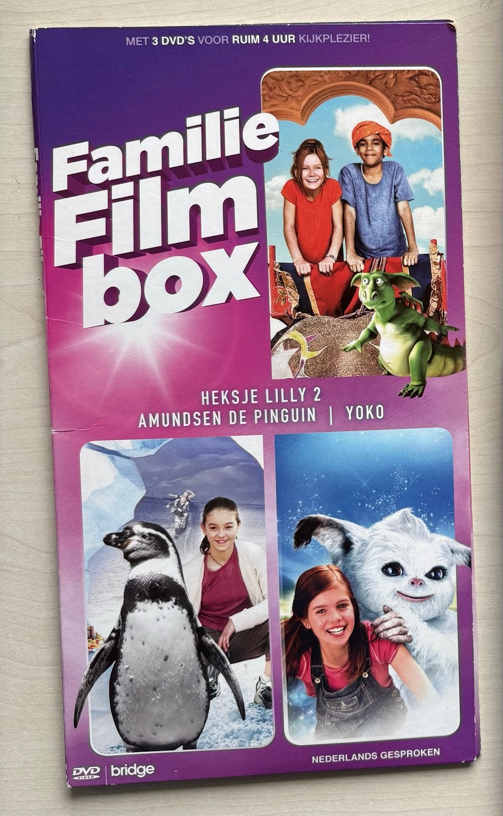 Familie Film Box: Heksje Lilly 2, Amundsen, Yoko (3 DVD's), Verzamelbox, Verzenden, Alle leeftijden, Nederlands