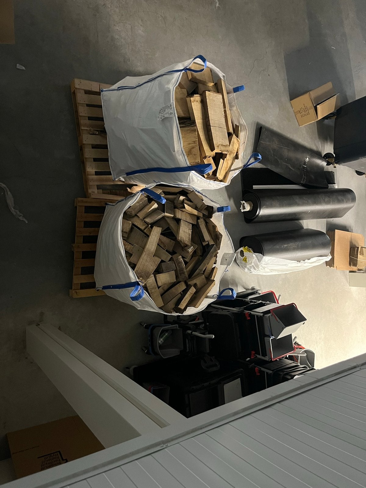 Eikenhout haardhout blokken in big bags - per big bag, 3 tot 6 m³, Ophalen, Eikenhout, Blokken