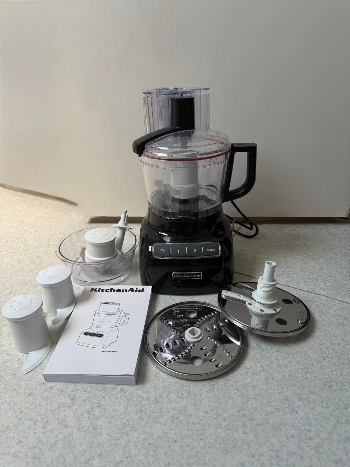 KitchenAid Foodprocessor - Zo goed als nieuw, 2 snelheden, Ophalen of Verzenden, Zo goed als nieuw, 2 tot 3 liter