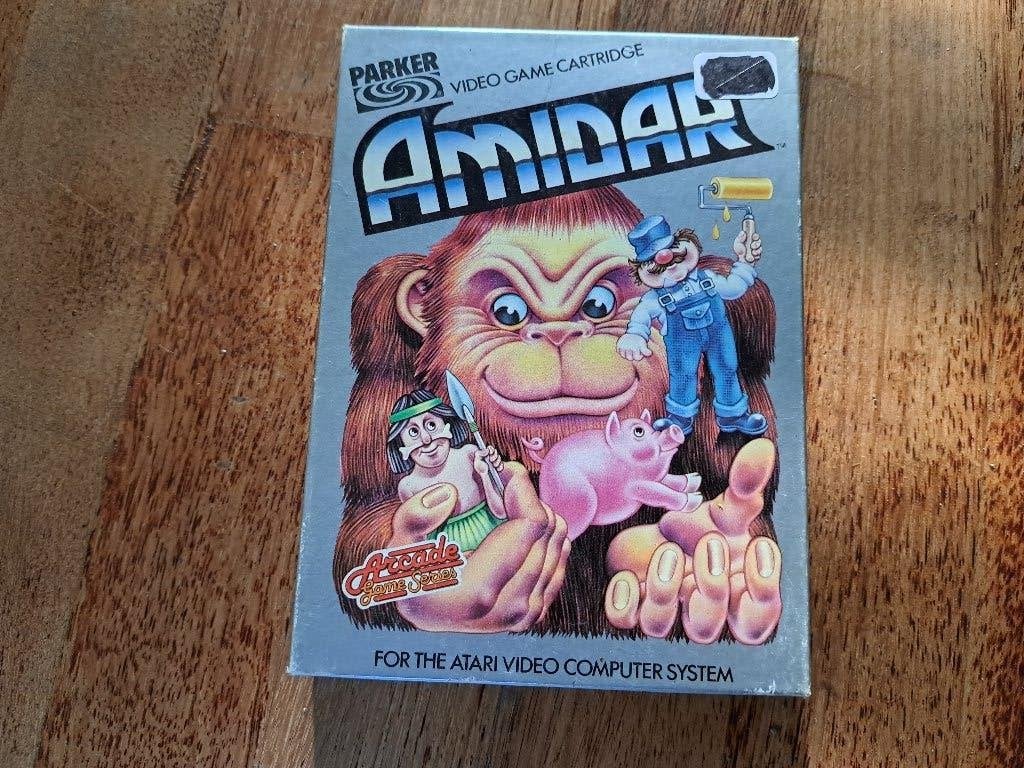 Amidar Atari 2600 compleet, Spelcomputers en Games, Avontuur en Actie, 1 speler, Ophalen of Verzenden, Zo goed als nieuw