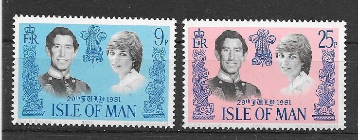 UK - Man 1981  Charles & Diana, Postzegels en Munten, Verzenden, Postfris