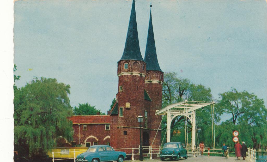 9840 Delft, Oostpoort, Ophalen of Verzenden, 1940 tot 1960, Zuid-Holland
