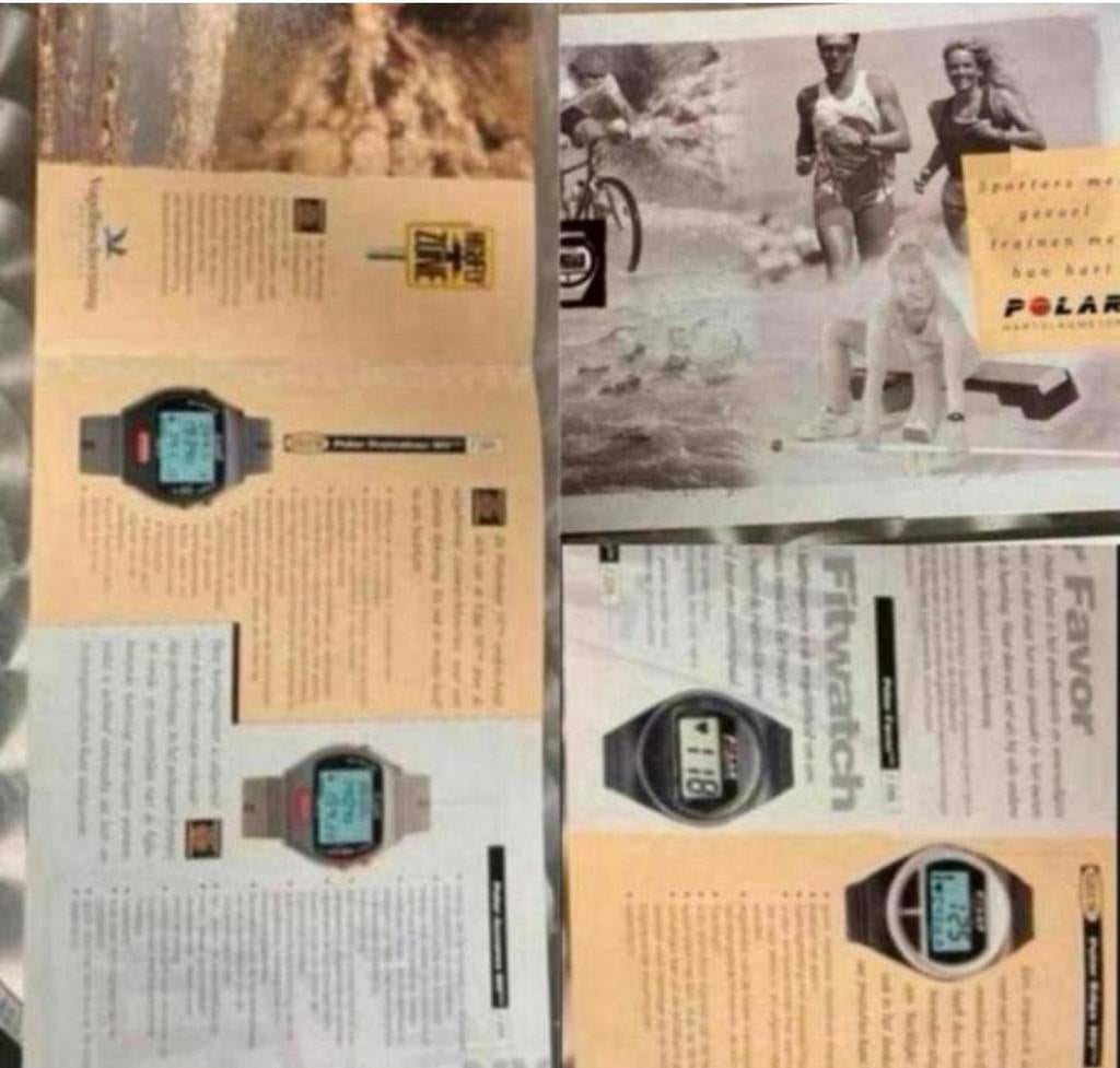 Brochure horloges ‘80, Polar, Ophalen of Verzenden, Gelezen, Folder