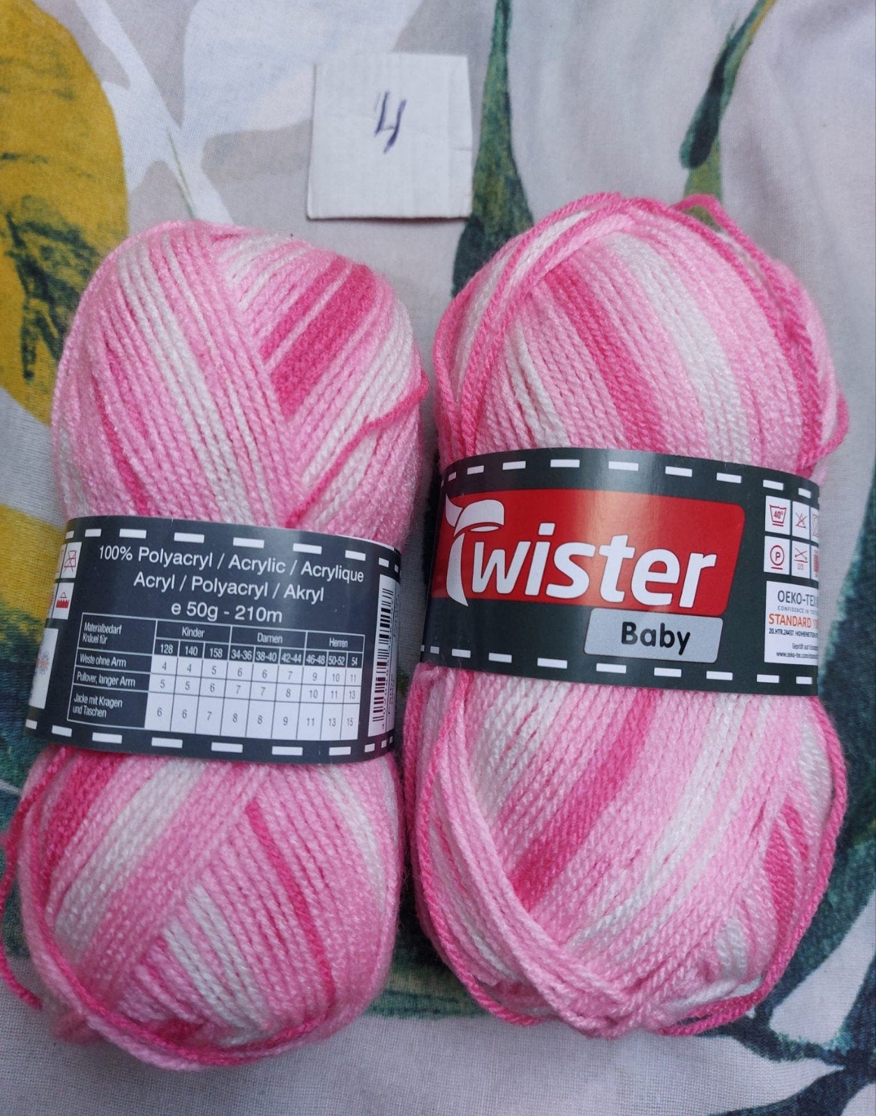 2 bollen sokkenwol rose/wit gemêleerd (Twister), Hobby en Vrije tijd, Breien en Haken, Ophalen of Verzenden, Nieuw, Breien of Haken