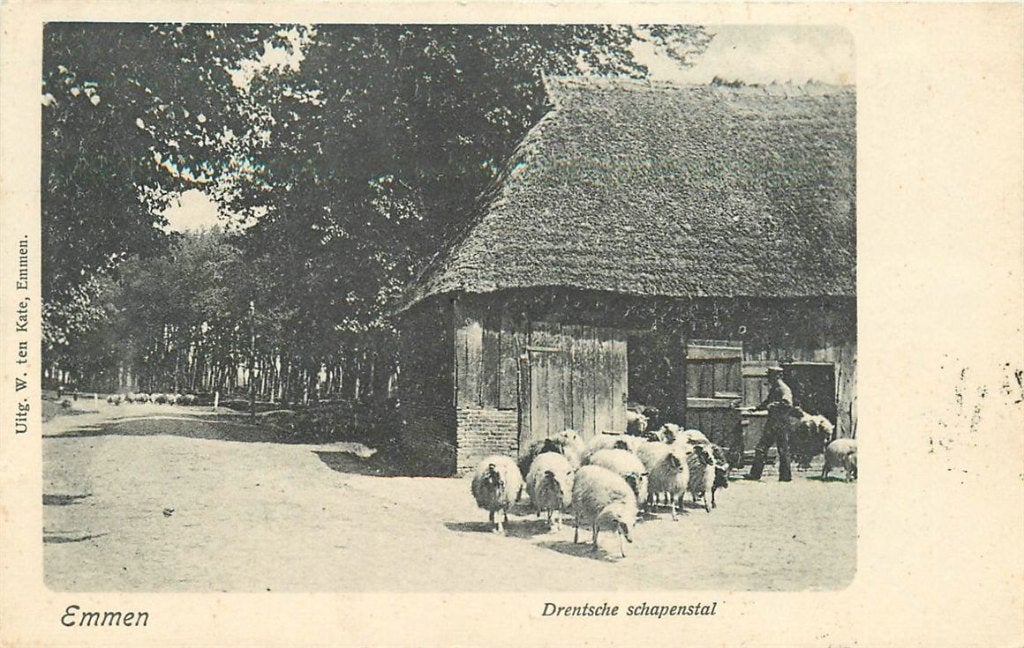 702-003-049 Emmen Drentsche Schapenstal, Verzenden, Voor 1920, Drenthe