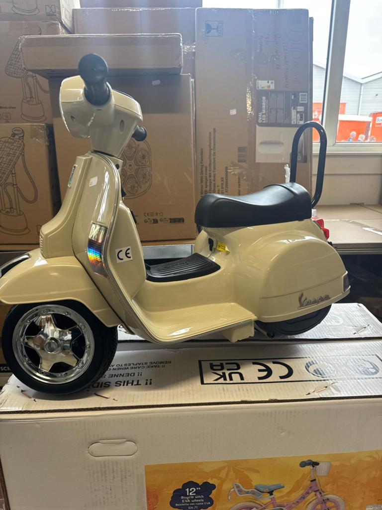 elektrische Vespa speelgoed scooter voor kinderen, Ophalen of Verzenden, Nieuw