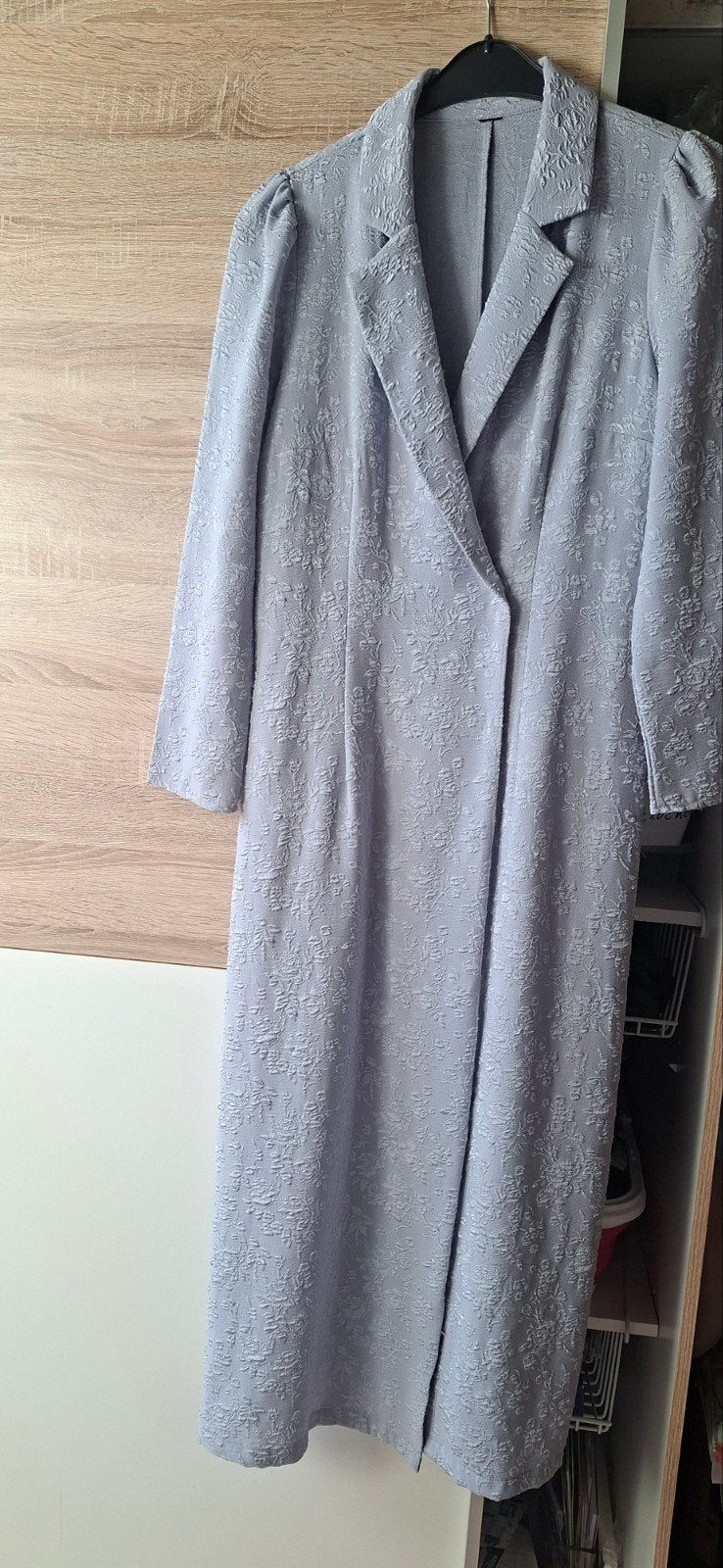 Lichtblauwe Jurk met Bloemenpatroon, Kleding | Dames, Maat 38/40 (M), Blauw, Ophalen of Verzenden, Jasje