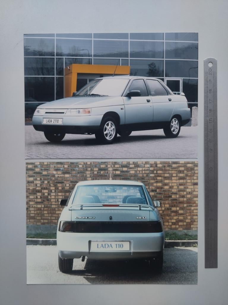 (346) Lada 100 / VAZ 2110 persfoto 2x, Ophalen of Verzenden