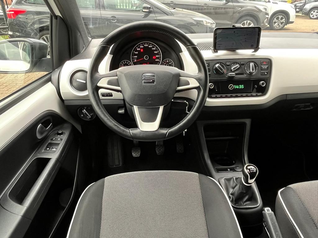 SEAT Mii 1.0 Beats 60PK Airco,ElektrRamen+Spiegels,Isofix,Bl, Voorwielaandrijving, Stof, 840 kg, Mii