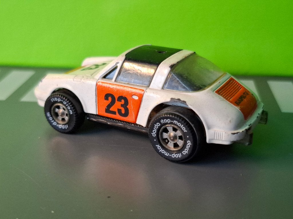 Darda - Porsche 911 Targa Rijkspolitie [wit] 1/60, Ophalen of Verzenden, Gebruikt, Auto