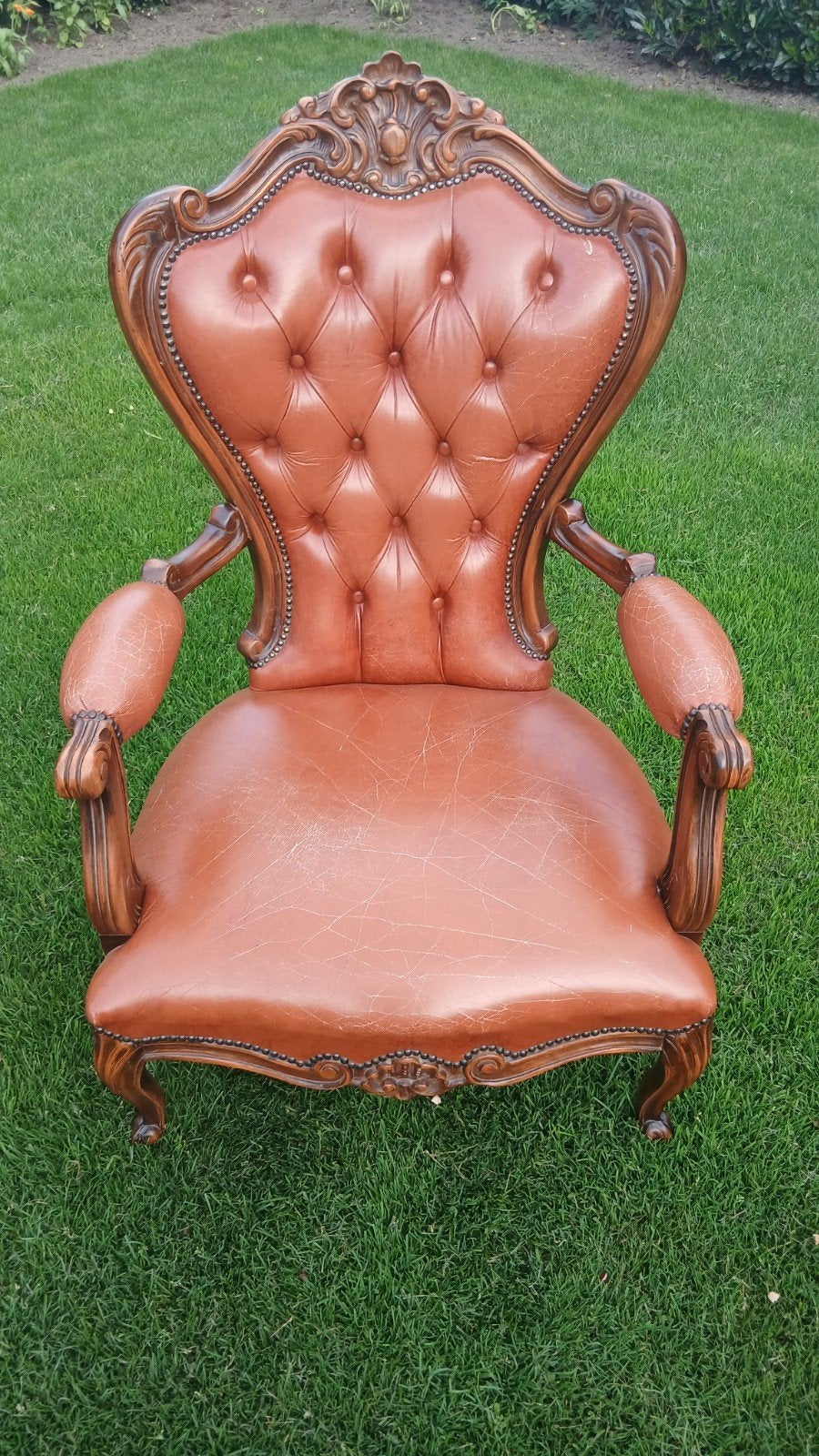 Antieke Chesterfield stoel, Ophalen