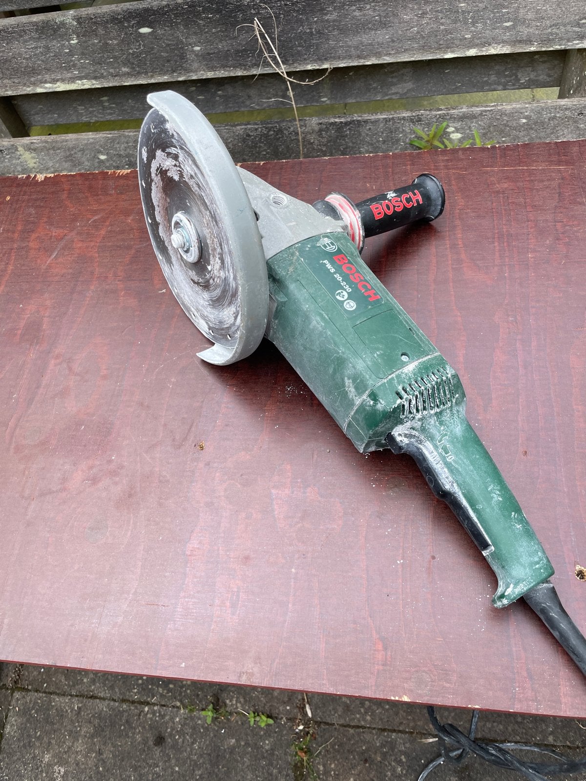 Bosch PWS 20-230 haakse slijper, Ophalen of Verzenden, Gebruikt, 1000 watt of meer, Haakse handslijpmachine