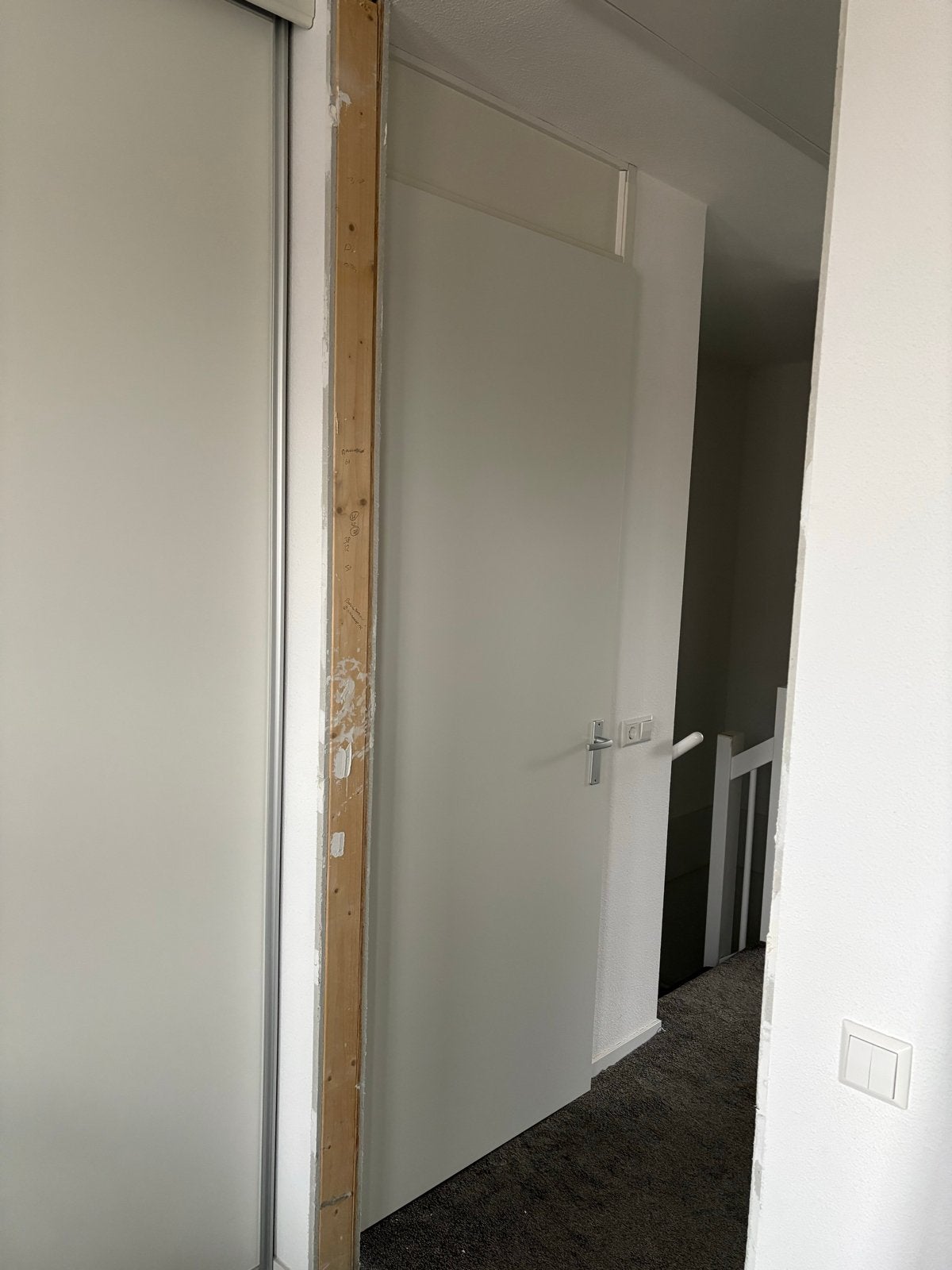 6 x opdekdeur met kozijn, deurbeslag en bovenlicht, Ophalen, Gebruikt, 80 tot 100 cm, 215 cm of meer