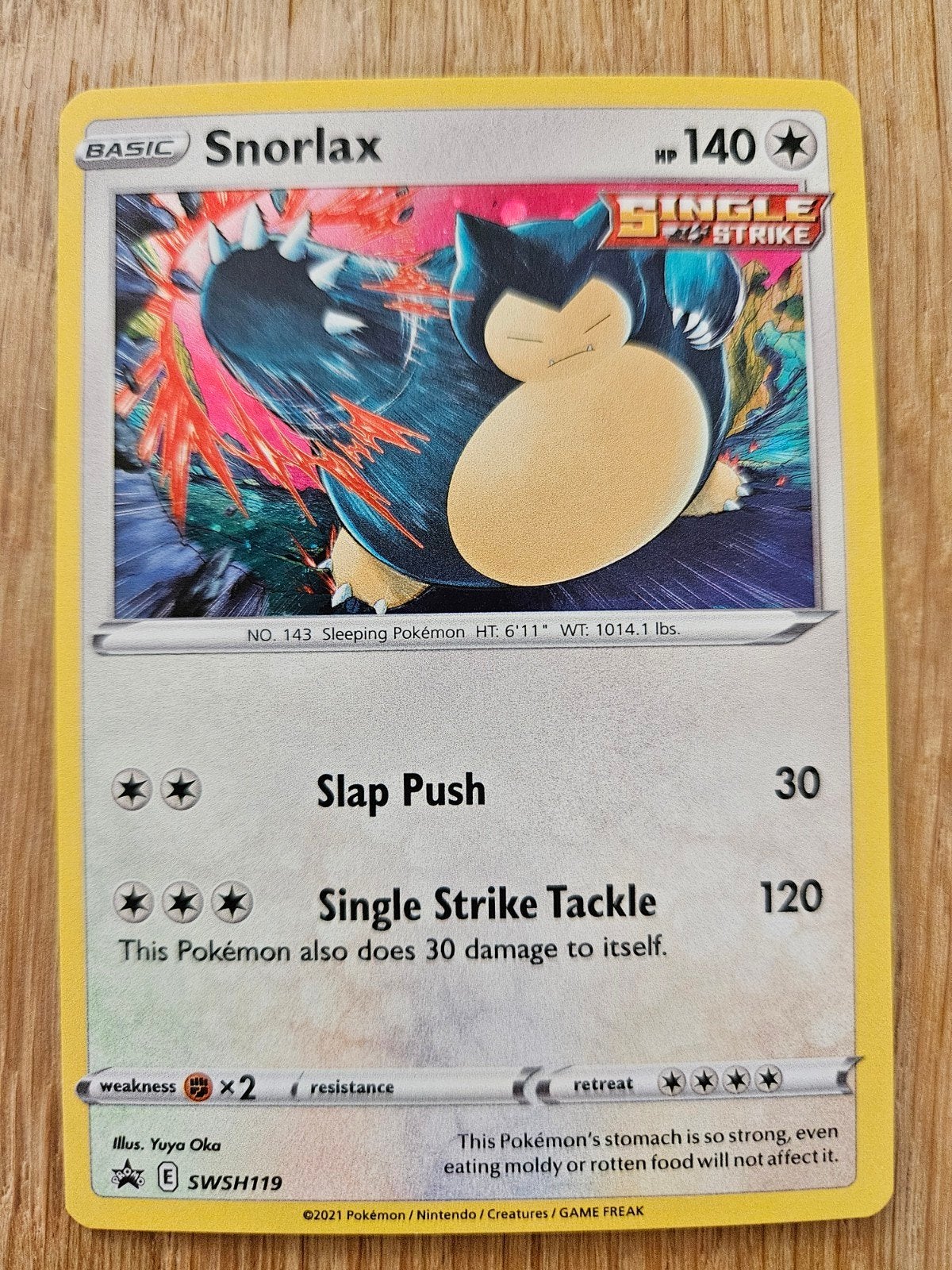 Snorlax Holo SWSH119 Black Star Promo Sword & Shield Pokémon, Ophalen of Verzenden