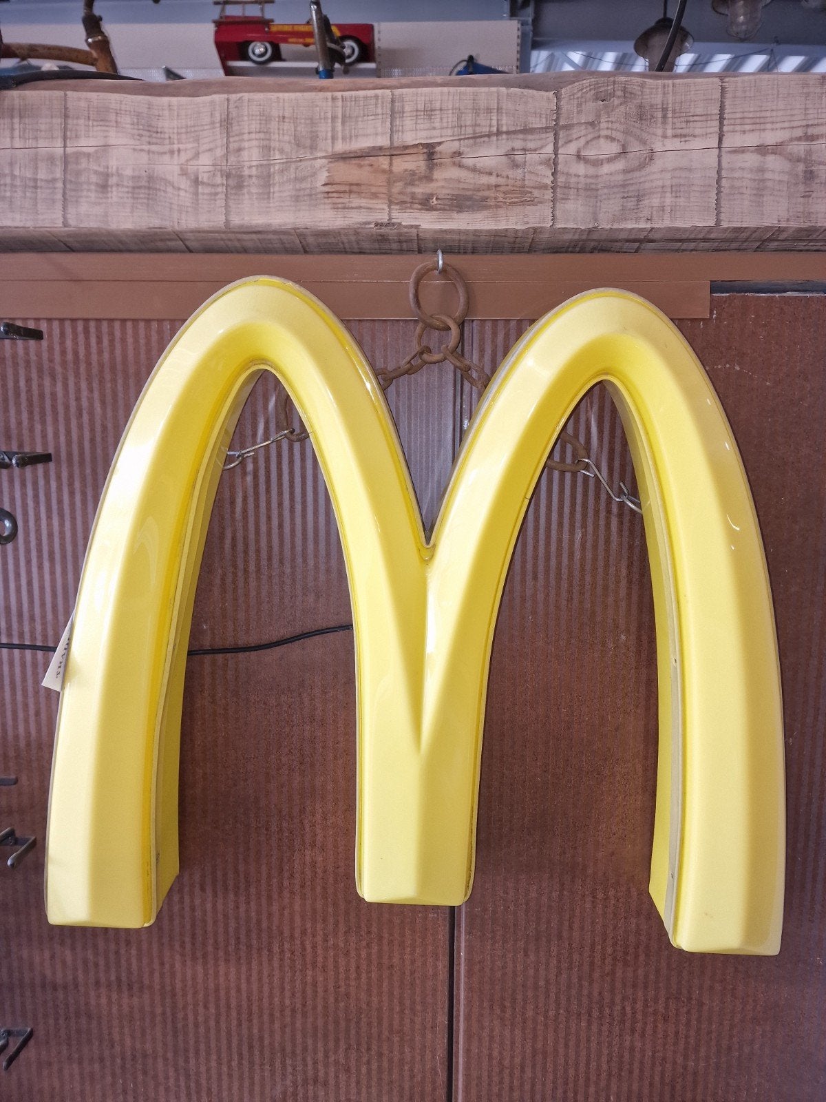 vintage m lichtbak van McDonald's, Ophalen, Zo goed als nieuw, Lichtbak of (neon) lamp