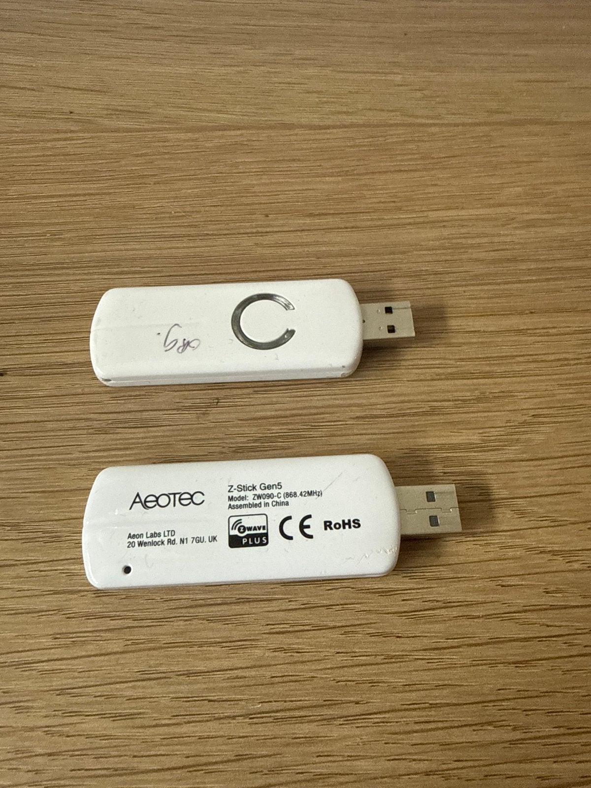Aeotec Z-Stick Gen5 Z-Wave Plus USB Controller, Ophalen of Verzenden, Gebruikt