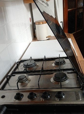 z.g.a.n. gaskookplaat vrijstaand, Ophalen, Gebruikt, 4 kookzones, Gas