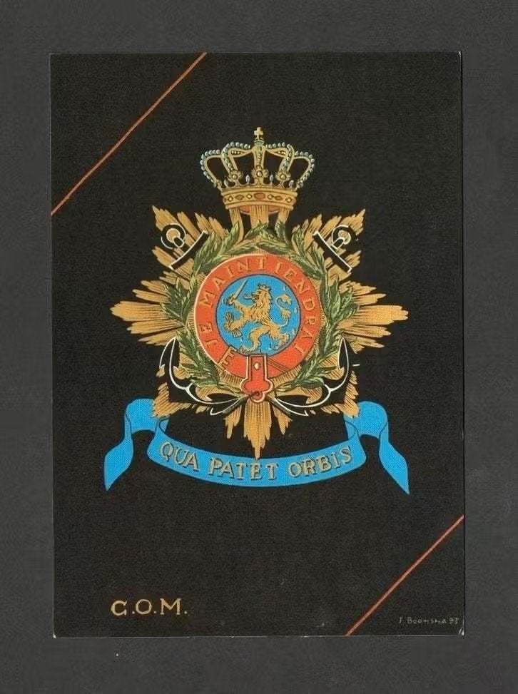 Ansichtkaart Mariniers Qua Patet Orbis C.O.M., Ophalen of Verzenden, 1980 tot heden, Gelopen, Ambachten of Beroep