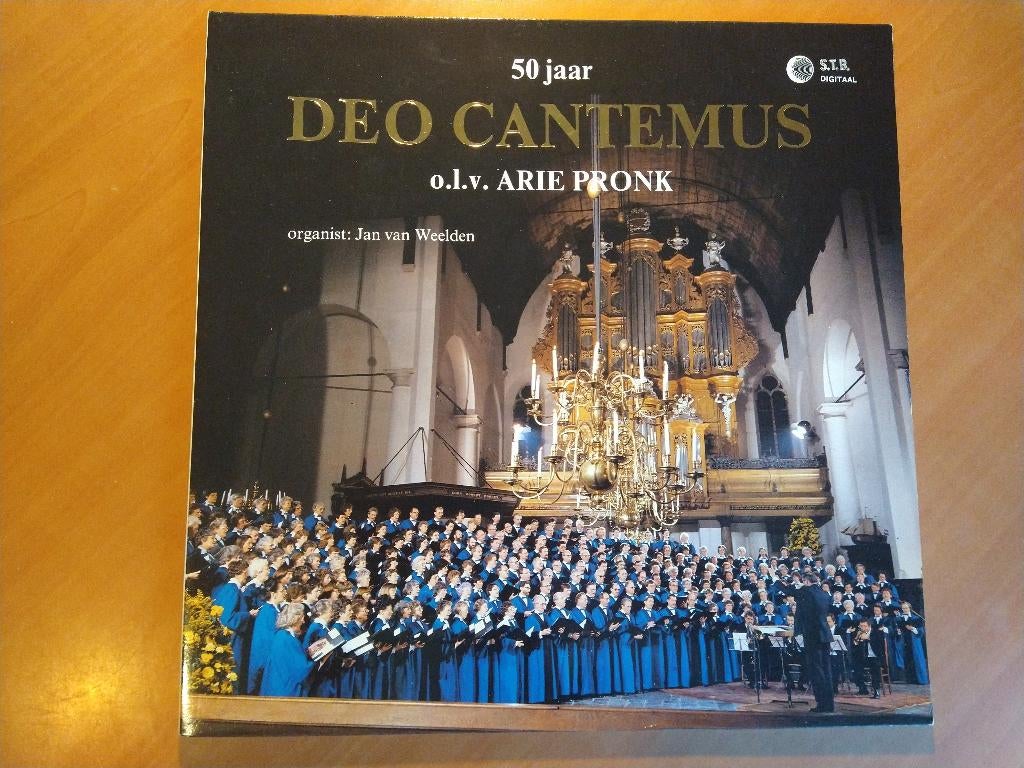 LP 50 jaar Deo Cantemus o.l.v. Arie Pronk, Overige typen, Ophalen of Verzenden, Zo goed als nieuw, 12 inch