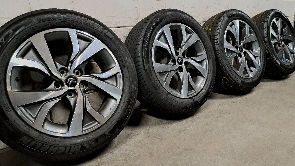 Bi-color velgen C4 Aircross C-Crosser Outlander 225/55/18, 18 inch, Gebruikt, Banden en Velgen, Ophalen of Verzenden