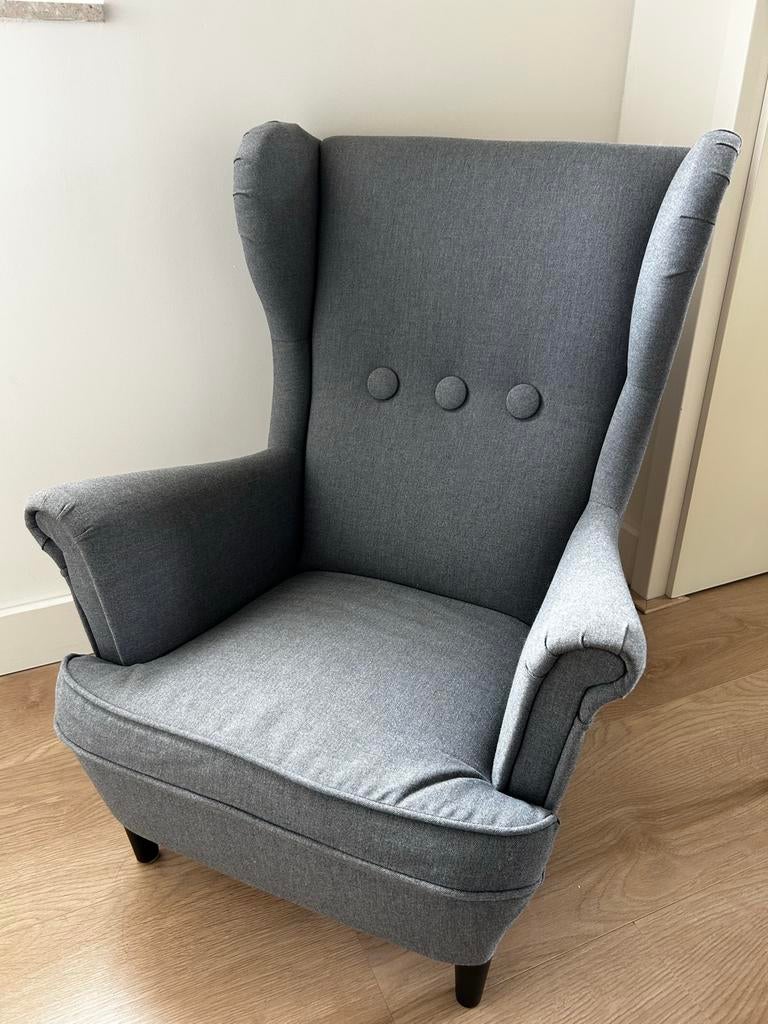 IKEA kinderfauteuil grijs – zeer nette staat, Ophalen, Minder dan 75 cm, Zo goed als nieuw, Stof