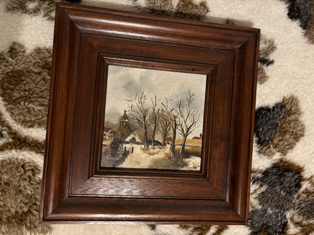 Schilderijtje, Antiek en Kunst, Kunst | Schilderijen | Klassiek, Ophalen of Verzenden