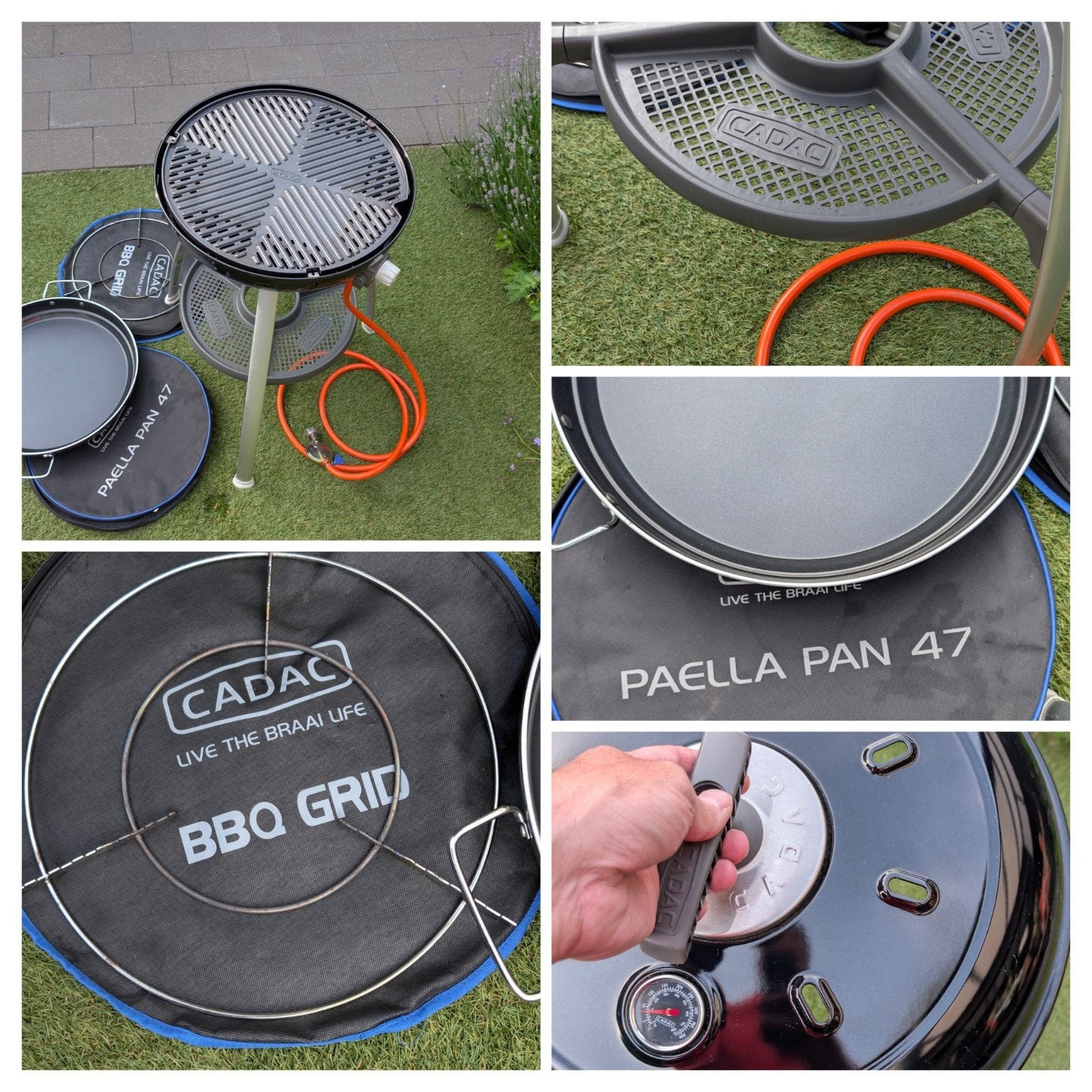 Cadac Carri Chef 2 BBQ met Paella Pan en BBQ Grid, Tuin en Terras, Gasbarbecues, Ophalen, Gebruikt, Cadac