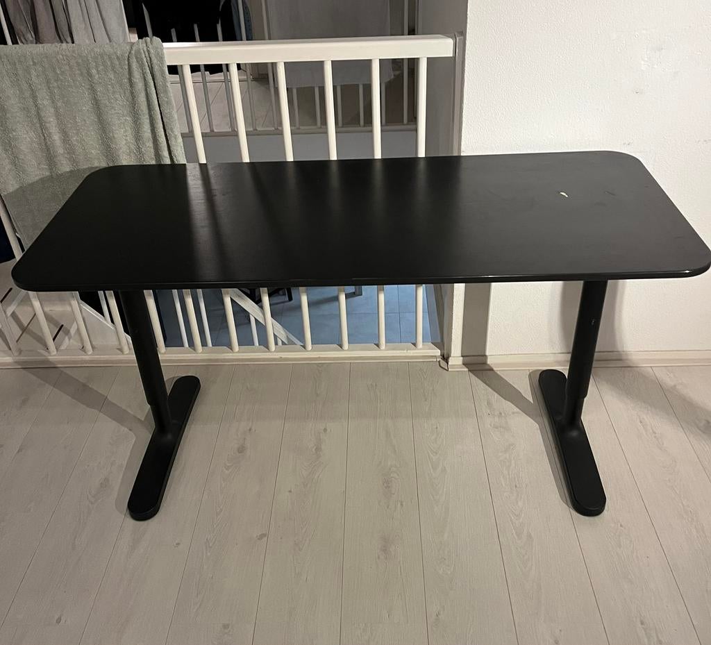 Ikea bureau tafel, Ophalen of Verzenden, Gebruikt, IKEA, Zwart
