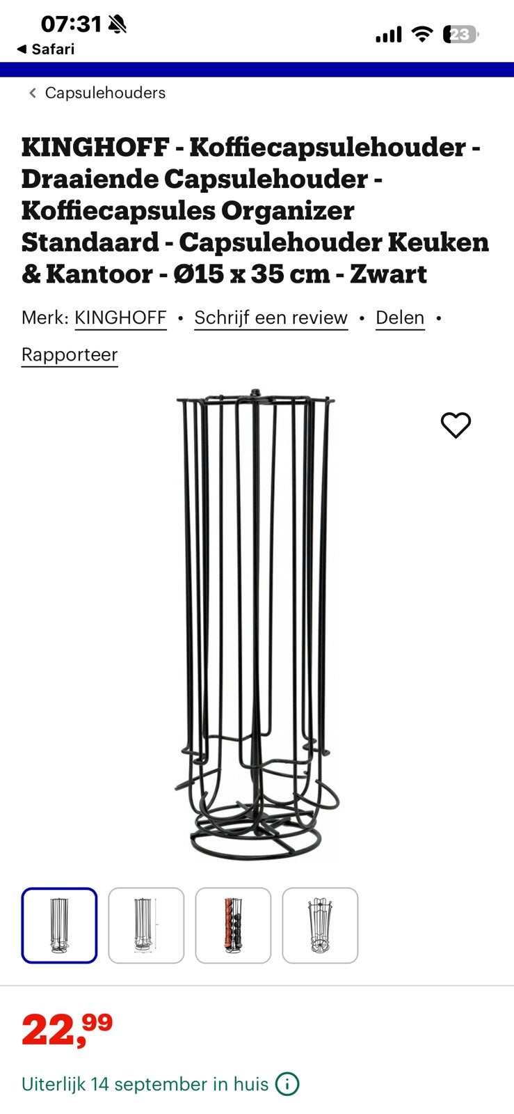 Dolce gusto cuphouder, Ophalen, Zo goed als nieuw