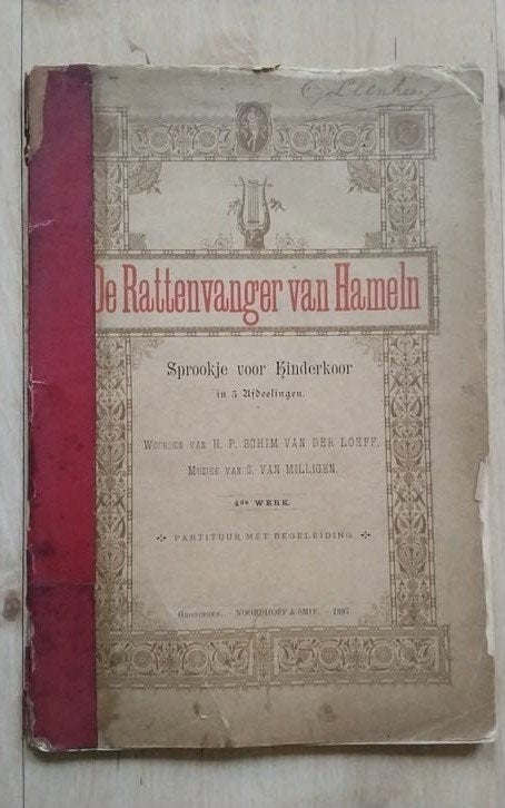 Bladmuziek 'De Rattenvanger van Hameln' uit 1887, Ophalen