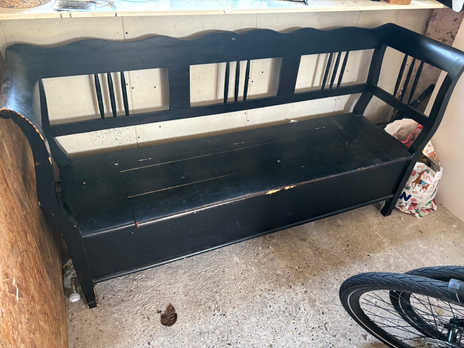 Te koop klepbank, Huis en Inrichting, Banken | Bankstellen, Ophalen, Gebruikt, Minder dan 75 cm, 150 tot 200 cm