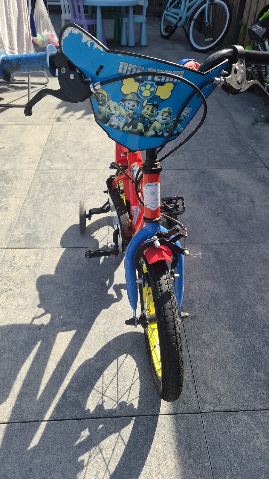 Paw Patrol jongensfiets met zijwieltjes, Gebruikt, Velgrem, Minder dan 49 cm, Ophalen