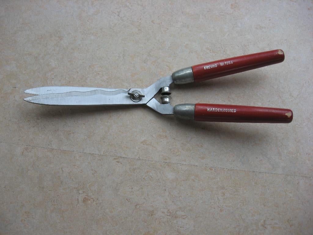 Heggenschaar Freund 1954 gesmeed zeer goede kwaliteit zgan, Tuin en Terras, Heggenscharen, Ophalen of Verzenden, Zo goed als nieuw