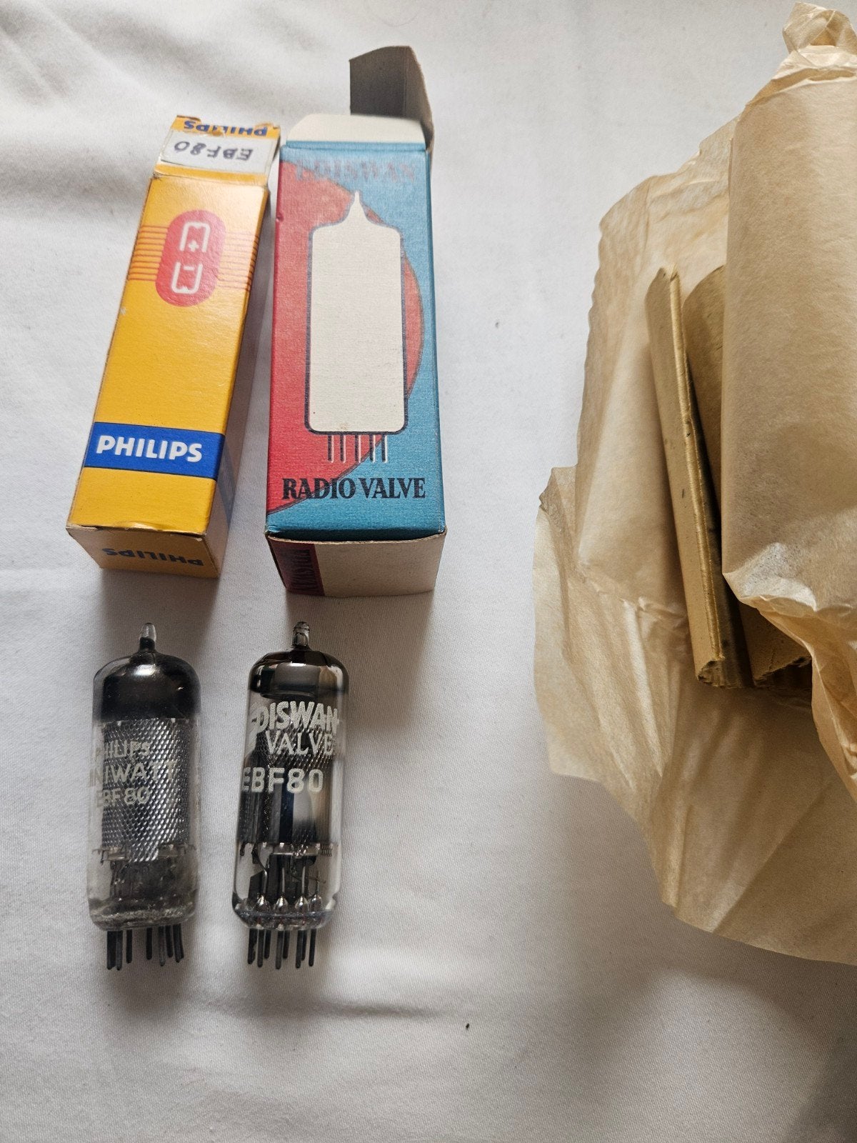 Vintage Ediswan en Philips EBF80 Radiobuizen, Ophalen of Verzenden