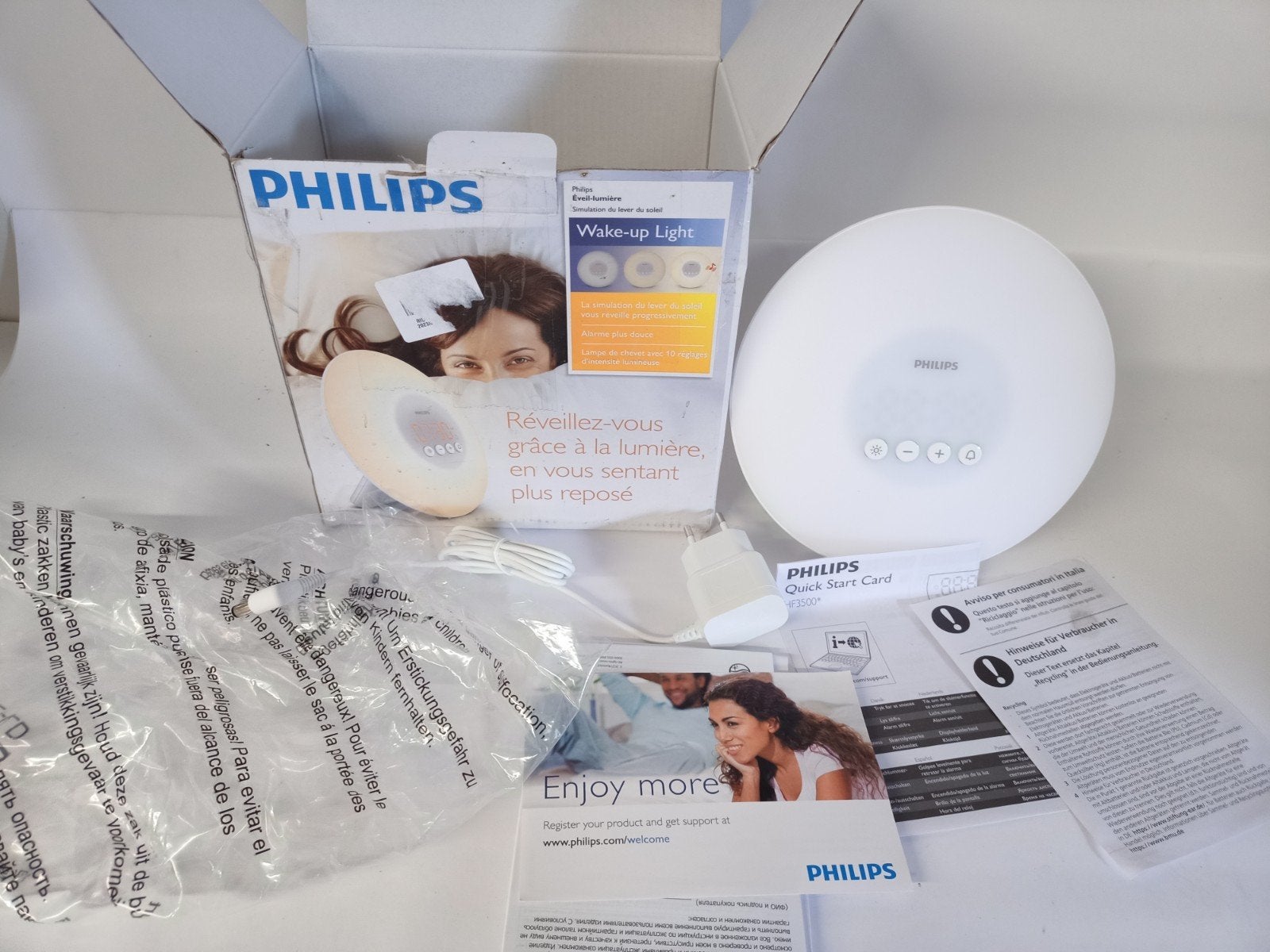 Philips Wake-up light HF3500 wekker met licht Nieuw., Ophalen of Verzenden, Nieuw, Digitaal