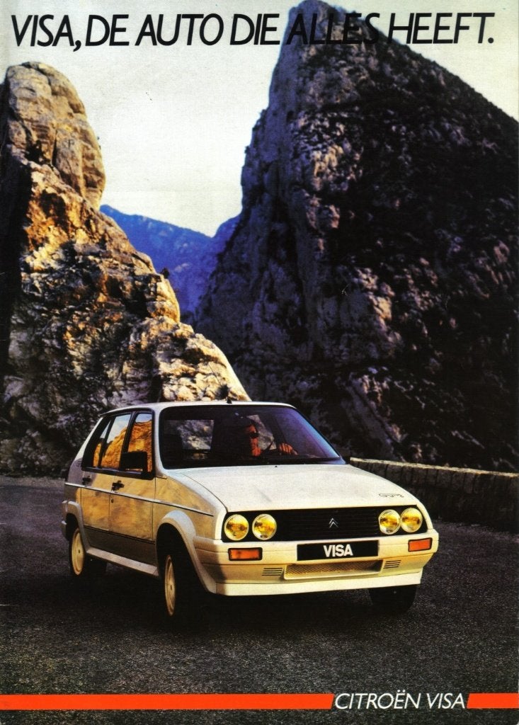 Folder Citroen Visa September 1985, Boeken, Ophalen of Verzenden, Gelezen, Citroën