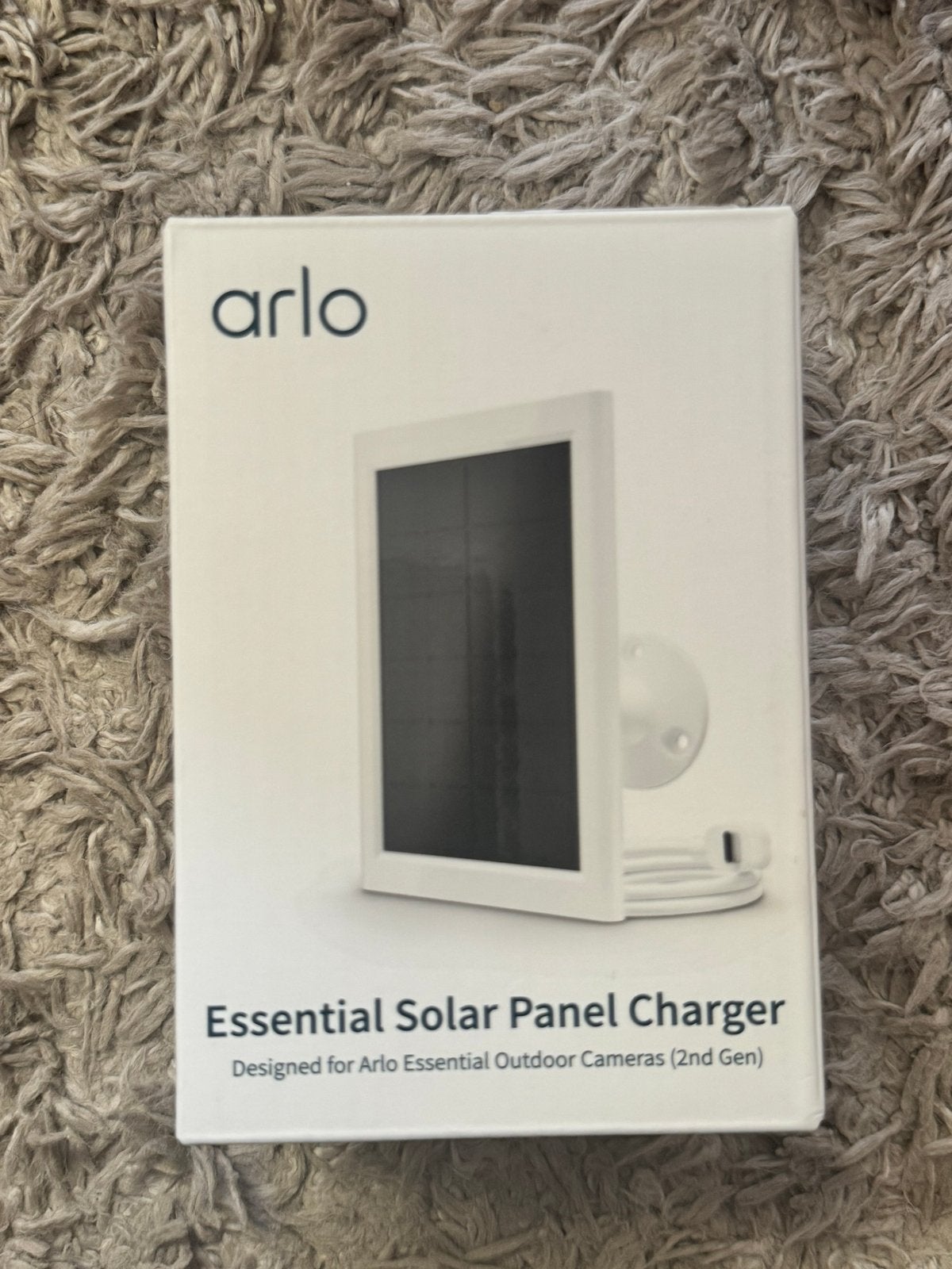 Arlo Essential Zonnepaneel Oplader (2e Gen) voor Buitencamer, Audio, Tv en Foto, Ophalen of Verzenden, Nieuw, Buitencamera