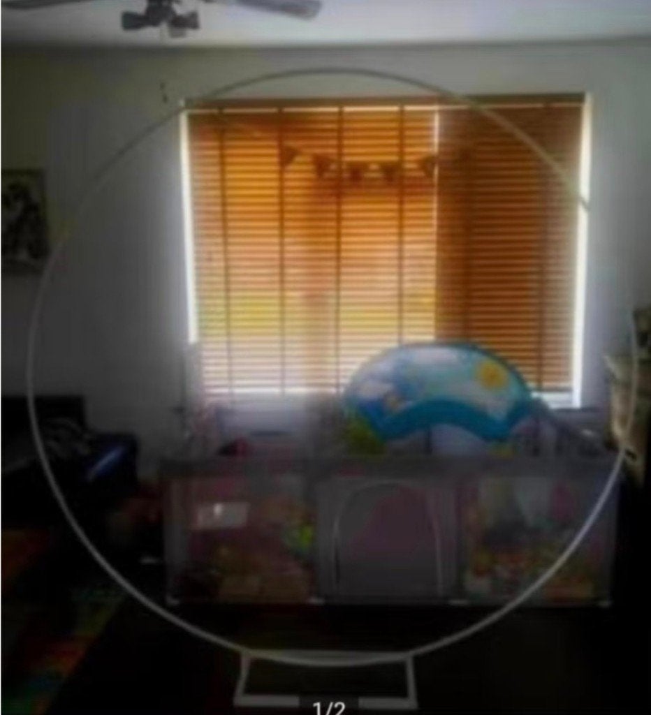 Metaal balonnen ring decoratie boog backdrop te koop 2 m., Ophalen of Verzenden, Versiering