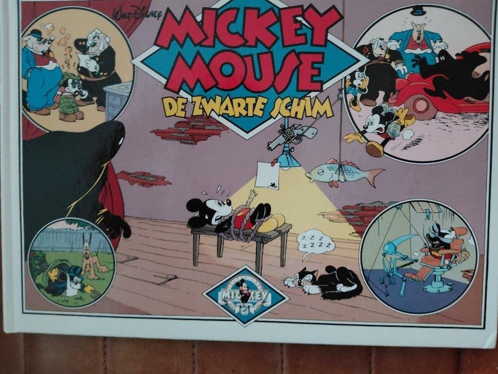 Mickey Mouse 2 delen - De Witte Walvis / De Zwarte Schim HC, Eén stripboek, Ophalen of Verzenden, Zo goed als nieuw
