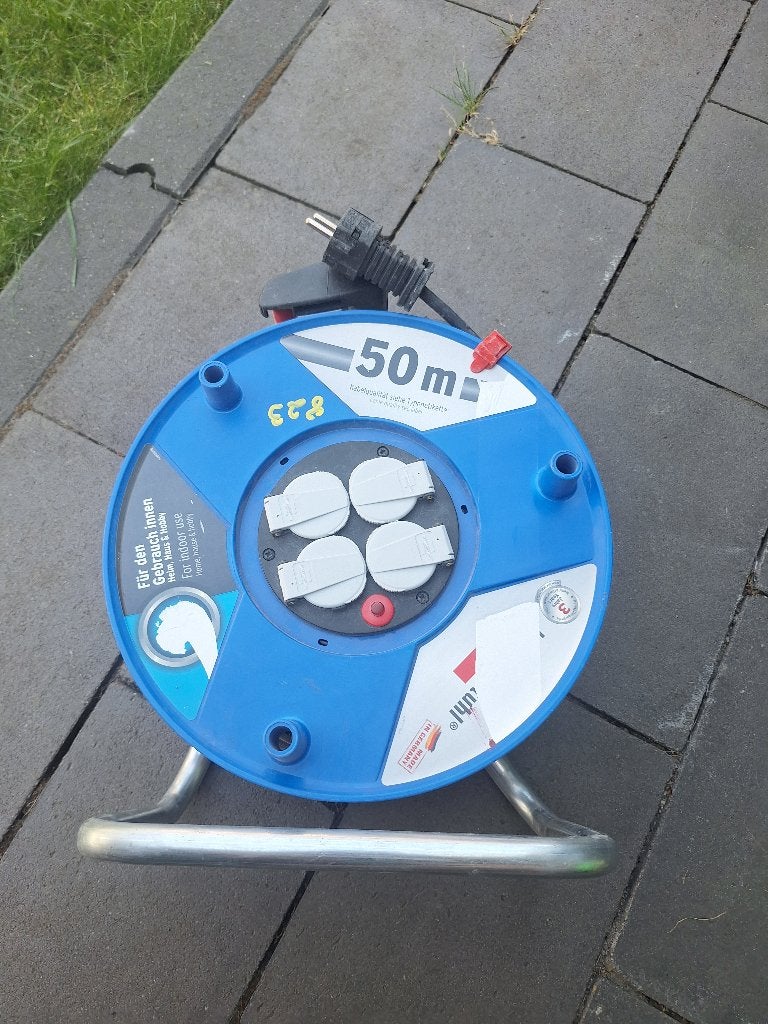 Kabel haspel, Ophalen of Verzenden, Gebruikt, Kabel of Snoer